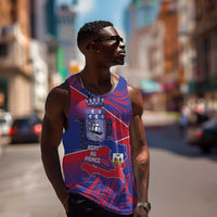 Port-au-Prince Afro-Haitians Men Tank Top Ayiti Map Pòtoprens Flag Color - Wonder Print Shop