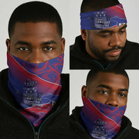 Port-au-Prince Afro-Haitians Neck Gaiter Ayiti Map Pòtoprens Flag Color - Wonder Print Shop