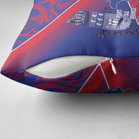 Port-au-Prince Afro-Haitians Pillow Cover Ayiti Map Pòtoprens Flag Color - Wonder Print Shop