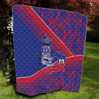 Port-au-Prince Afro-Haitians Quilt Ayiti Map Pòtoprens Flag Color - Wonder Print Shop