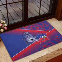 Port-au-Prince Afro-Haitians Rubber Doormat Ayiti Map Pòtoprens Flag Color - Wonder Print Shop