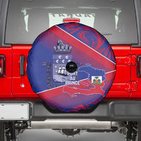 Port-au-Prince Afro-Haitians Spare Tire Cover Ayiti Map Pòtoprens Flag Color - Wonder Print Shop