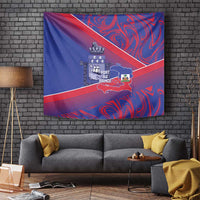 Port-au-Prince Afro-Haitians Tapestry Ayiti Map Pòtoprens Flag Color - Wonder Print Shop