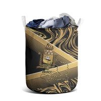 Port-au-Prince Afro-Haitians Laundry Basket Ayiti Map Pòtoprens Gold Color - Wonder Print Shop