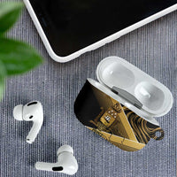 Port-au-Prince Afro-Haitians AirPods Case Ayiti Map Pòtoprens Gold Color - Wonder Print Shop