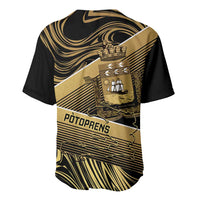 Port-au-Prince Afro-Haitians Baseball Jersey Ayiti Map Pòtoprens Gold Color LT14