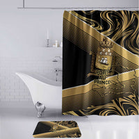 Port-au-Prince Afro-Haitians Bathroom Set Ayiti Map Pòtoprens Gold Color - Wonder Print Shop