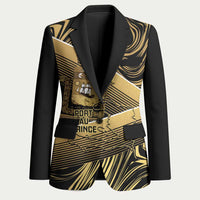 Port-au-Prince Afro-Haitians Blazer Ayiti Map Pòtoprens Gold Color - Wonder Print Shop