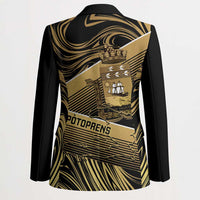Port-au-Prince Afro-Haitians Blazer Ayiti Map Pòtoprens Gold Color - Wonder Print Shop