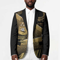 Port-au-Prince Afro-Haitians Blazer Ayiti Map Pòtoprens Gold Color - Wonder Print Shop