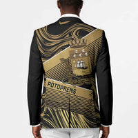 Port-au-Prince Afro-Haitians Blazer Ayiti Map Pòtoprens Gold Color - Wonder Print Shop