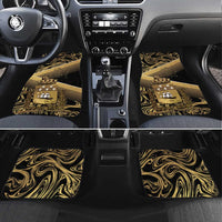 Port-au-Prince Afro-Haitians Car Mats Ayiti Map Pòtoprens Gold Color - Wonder Print Shop