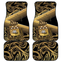 Port-au-Prince Afro-Haitians Car Mats Ayiti Map Pòtoprens Gold Color - Wonder Print Shop
