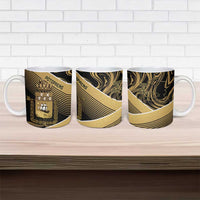 Port-au-Prince Afro-Haitians Ceramic Mug Ayiti Map Pòtoprens Gold Color - Wonder Print Shop