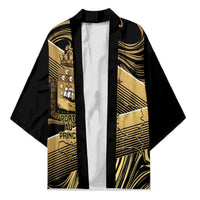 Port-au-Prince Afro-Haitians Kimono Ayiti Map Pòtoprens Gold Color - Wonder Print Shop
