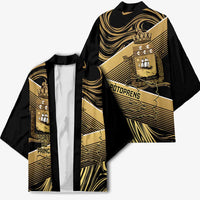 Port-au-Prince Afro-Haitians Kimono Ayiti Map Pòtoprens Gold Color - Wonder Print Shop