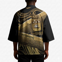 Port-au-Prince Afro-Haitians Kimono Ayiti Map Pòtoprens Gold Color - Wonder Print Shop