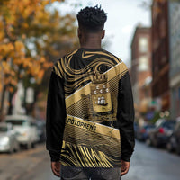 Port-au-Prince Afro-Haitians Long Sleeve Shirt Ayiti Map Pòtoprens Gold Color - Wonder Print Shop