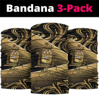 Port-au-Prince Afro-Haitians Neck Gaiter Ayiti Map Pòtoprens Gold Color - Wonder Print Shop