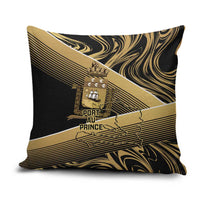 Port-au-Prince Afro-Haitians Pillow Cover Ayiti Map Pòtoprens Gold Color - Wonder Print Shop