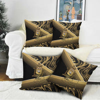 Port-au-Prince Afro-Haitians Pillow Cover Ayiti Map Pòtoprens Gold Color - Wonder Print Shop