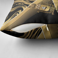 Port-au-Prince Afro-Haitians Pillow Cover Ayiti Map Pòtoprens Gold Color - Wonder Print Shop
