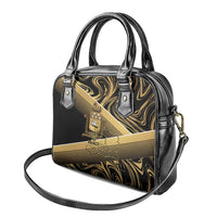 Port-au-Prince Afro-Haitians Shoulder Handbag Ayiti Map Pòtoprens Gold Color - Wonder Print Shop