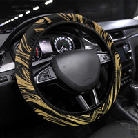 Port-au-Prince Afro-Haitians Steering Wheel Cover Ayiti Map Pòtoprens Gold Color - Wonder Print Shop