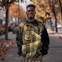 Port-au-Prince Afro-Haitians Sweatshirt Ayiti Map Pòtoprens Gold Color - Wonder Print Shop
