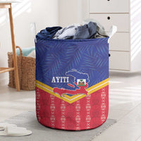 Afro-Haitians Laundry Basket Proud Ayiti Veve Vodou Royal Palm Leaves - Wonder Print Shop