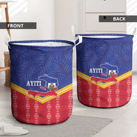 Afro-Haitians Laundry Basket Proud Ayiti Veve Vodou Royal Palm Leaves - Wonder Print Shop