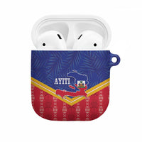 Afro-Haitians AirPods Case Proud Ayiti Veve Vodou Royal Palm Leaves - Wonder Print Shop