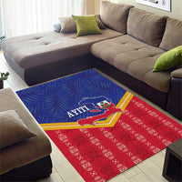 Afro-Haitians Area Rug Proud Ayiti Veve Vodou Royal Palm Leaves - Wonder Print Shop