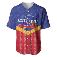 Afro-Haitians Baseball Jersey Proud Ayiti Veve Vodou Royal Palm Leaves LT14