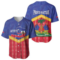 Afro-Haitians Baseball Jersey Proud Ayiti Veve Vodou Royal Palm Leaves LT14