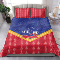 Afro-Haitians Bedding Set Proud Ayiti Veve Vodou Royal Palm Leaves - Wonder Print Shop