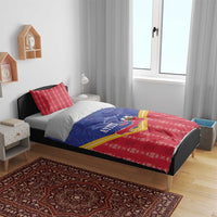 Afro-Haitians Bedding Set Proud Ayiti Veve Vodou Royal Palm Leaves - Wonder Print Shop
