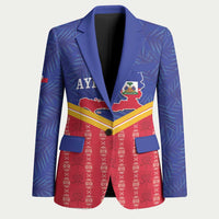 Afro-Haitians Blazer Proud Ayiti Veve Vodou Royal Palm Leaves - Wonder Print Shop
