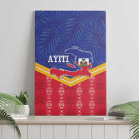 Afro-Haitians Canvas Wall Art Proud Ayiti Veve Vodou Royal Palm Leaves - Wonder Print Shop