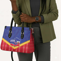 Afro-Haitians Leather Bag Proud Ayiti Veve Vodou Royal Palm Leaves - Wonder Print Shop