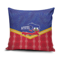 Afro-Haitians Pillow Cover Proud Ayiti Veve Vodou Royal Palm Leaves - Wonder Print Shop