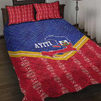 Afro-Haitians Quilt Bed Set Proud Ayiti Veve Vodou Royal Palm Leaves - Wonder Print Shop