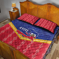 Afro-Haitians Quilt Bed Set Proud Ayiti Veve Vodou Royal Palm Leaves - Wonder Print Shop