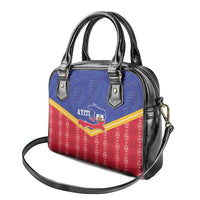 Afro-Haitians Shoulder Handbag Proud Ayiti Veve Vodou Royal Palm Leaves - Wonder Print Shop