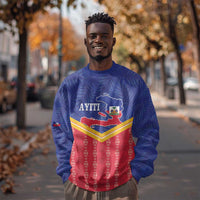 Afro-Haitians Sweatshirt Proud Ayiti Veve Vodou Royal Palm Leaves - Wonder Print Shop