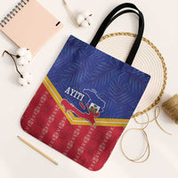 Afro-Haitians Tote Bag Proud Ayiti Veve Vodou Royal Palm Leaves - Wonder Print Shop
