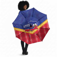 Afro-Haitians Umbrella Proud Ayiti Veve Vodou Royal Palm Leaves - Wonder Print Shop