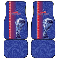 Custom Afro-Haiti Football Car Mats 2026 Grenadye Alaso Blue Version - Wonder Print Shop