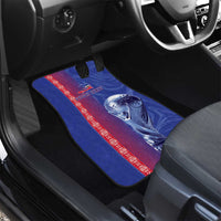 Custom Afro-Haiti Football Car Mats 2026 Grenadye Alaso Blue Version - Wonder Print Shop