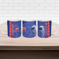 Custom Afro-Haiti Football Ceramic Mug 2026 Grenadye Alaso Blue Version - Wonder Print Shop